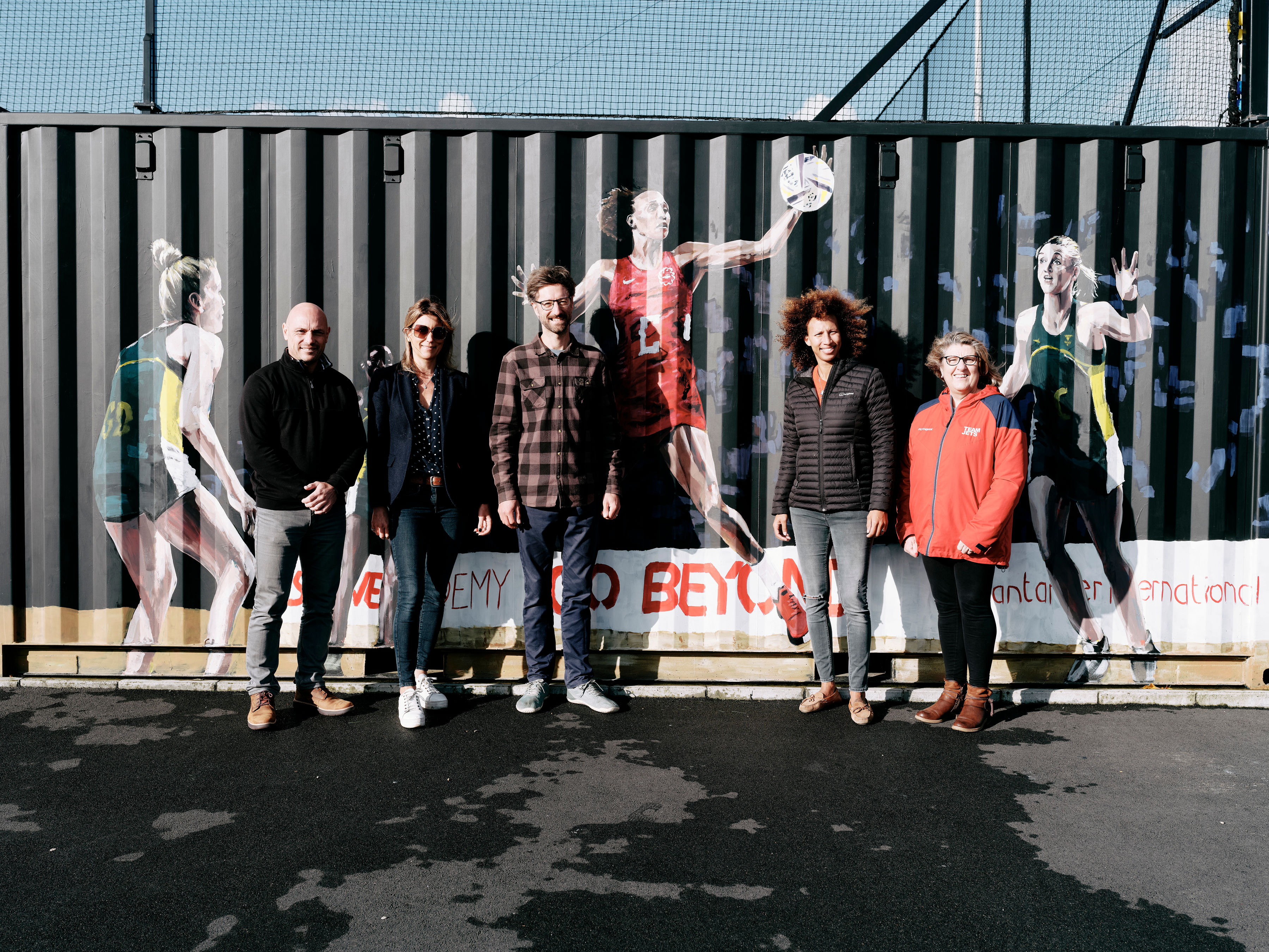 Jersey netballer features in new Strive Academy mural | Santander ...