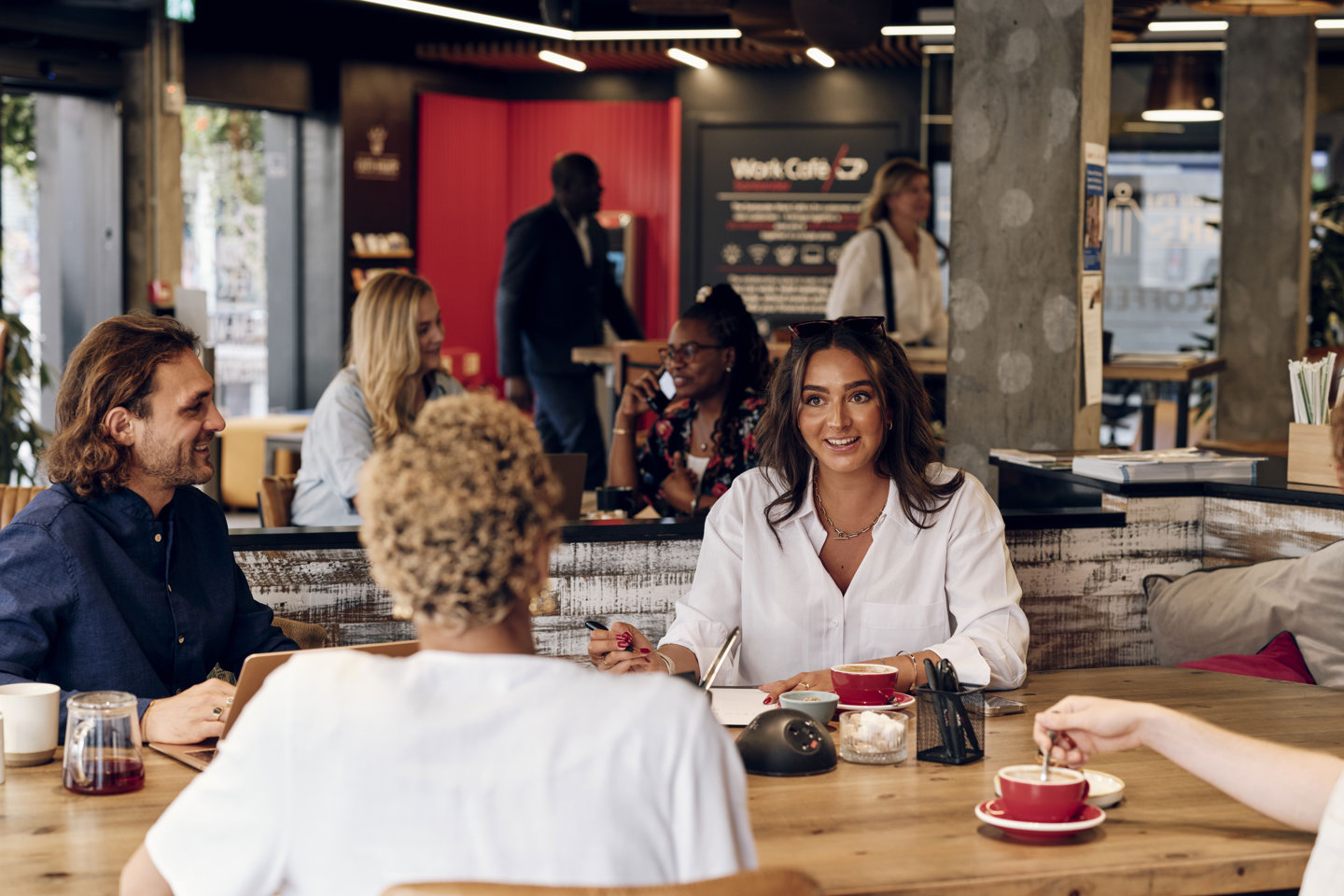 Group meeting ground floor Jersey Work Cafe